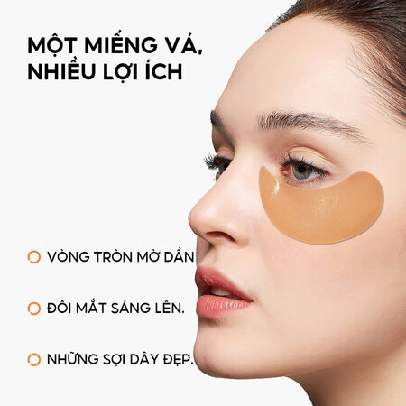 Mặt Nạ Mắt Lanbena Vitamin C Dưỡng Sáng, Mờ Quầng Thâm 60 Miếng - Ảnh 3