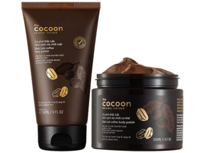 Combo Cocoon Tẩy Da Chết Cho Mặt 150ml + Toàn Thân 200ml Từ Cà Phê Đắk Lắk