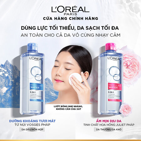 Nước Tẩy Trang L'Oreal Làm Sạch Sâu Trang Điểm 400ml - Ảnh 5