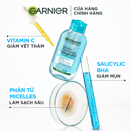Nước Tẩy Trang Garnier Dành Cho Da Dầu Và Mụn 400ml - Ảnh 3